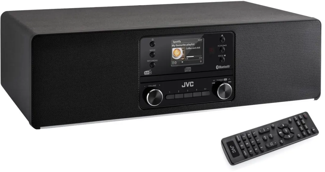 JVC RD-E984B Audiosysteem - Internetradio DAB+/FM - 2x25W - Zwart - afbeelding 3 van 5