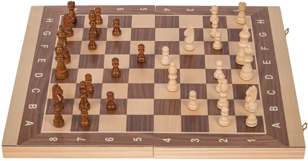 Square Enix Houten Spelbord Schaken Backgammon Dammen 44x44cm