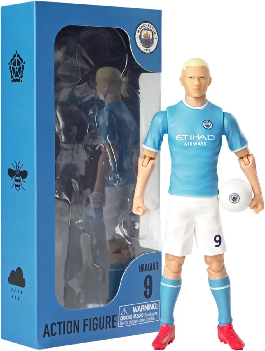 Van der Meulen Voetbalfiguur Manchester City Erling Haaland 20cm - Meerkleurig