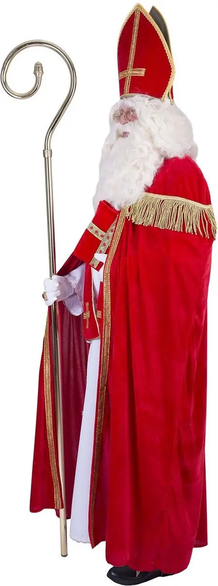 Espa Sinterklaas Kostuum - One Size - Rood/Wit