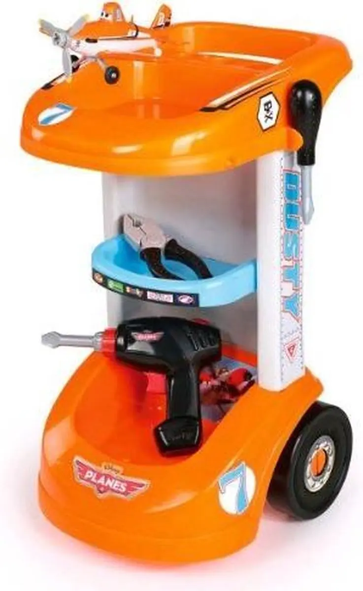Smoby Disney Planes Gereedschaptrolley - Oranje