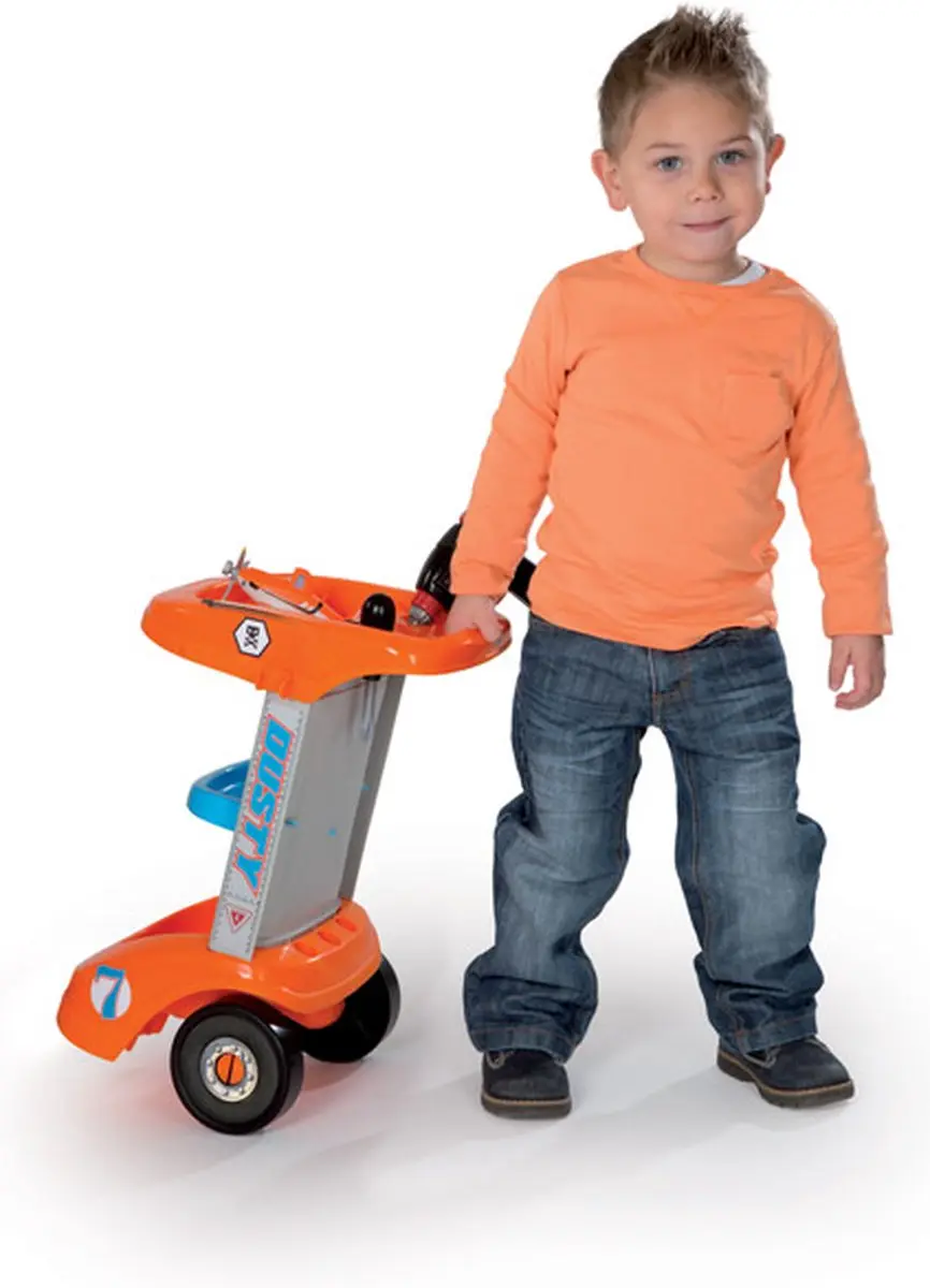 Smoby Disney Planes Gereedschaptrolley - Oranje