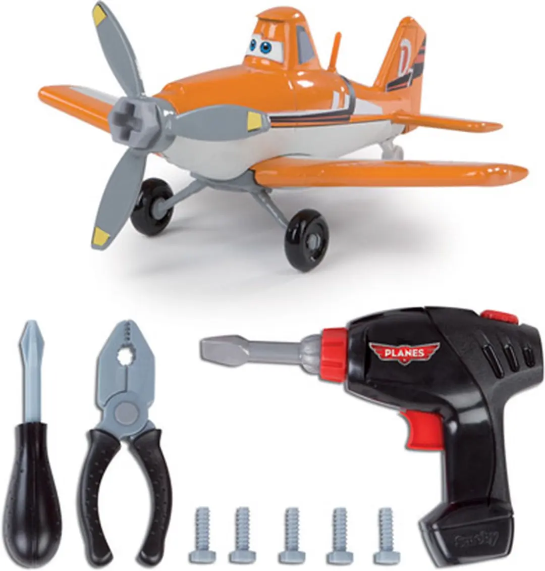 Smoby Disney Planes Gereedschaptrolley - Oranje