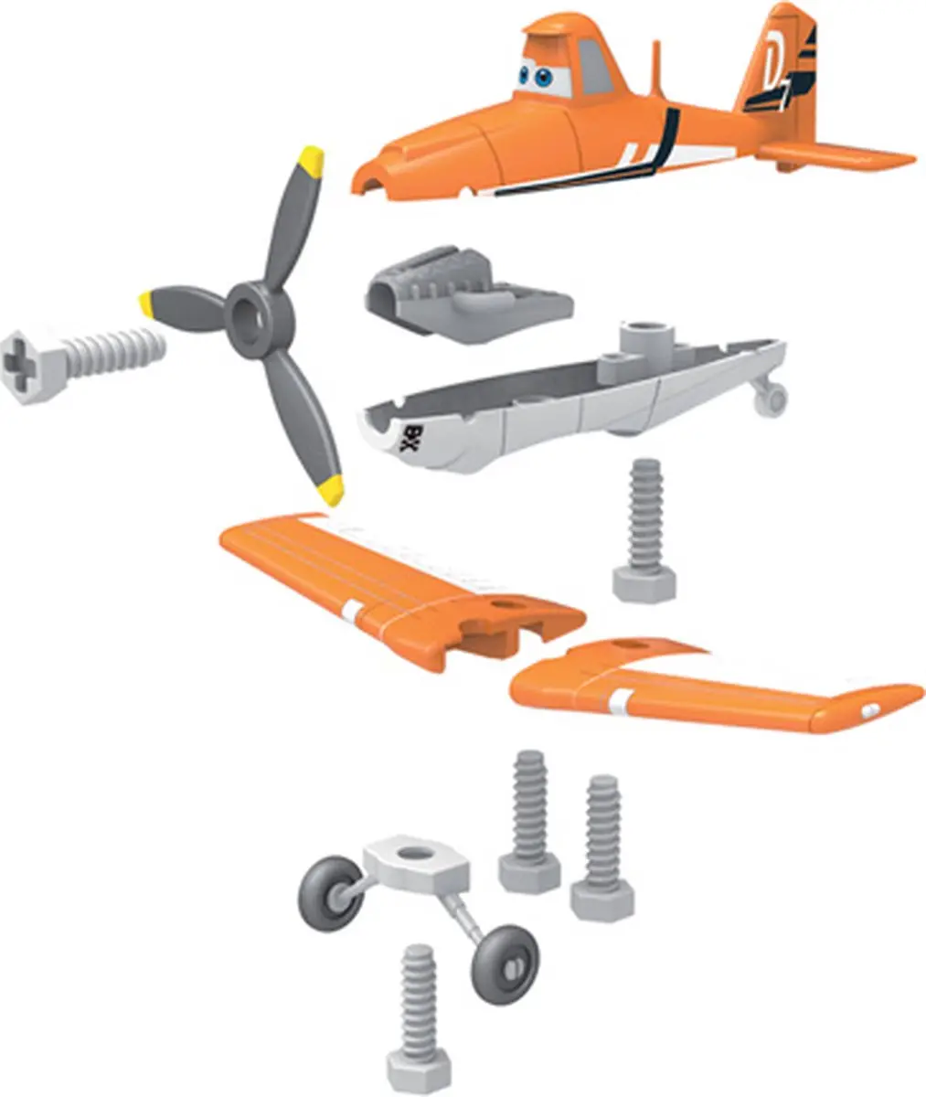 Smoby Disney Planes Gereedschaptrolley - Oranje
