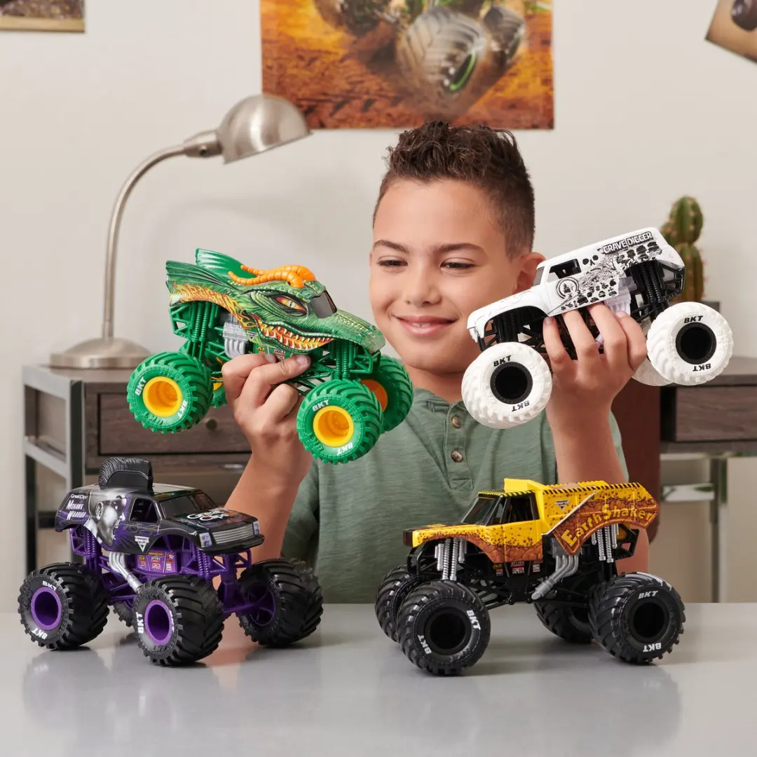 Spin Master Monster Jam Grave Digger 1:24 Metalen Voertuig - Groen/Zwart