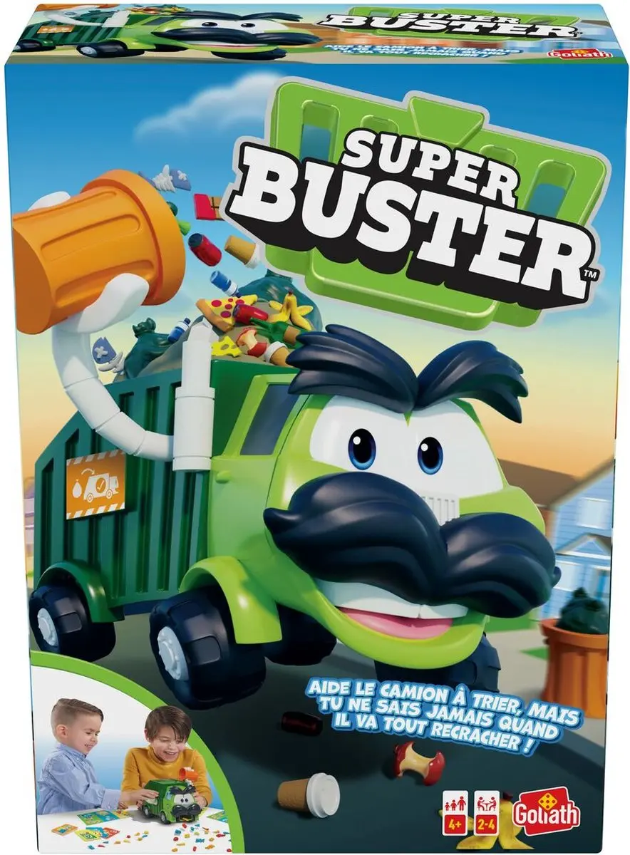 Goliath Super Buster Vuilniswagen Bordspel - 2-4 Spelers