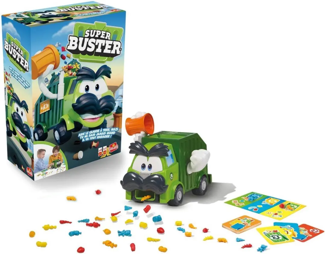 Goliath Super Buster Vuilniswagen Bordspel - 2-4 Spelers