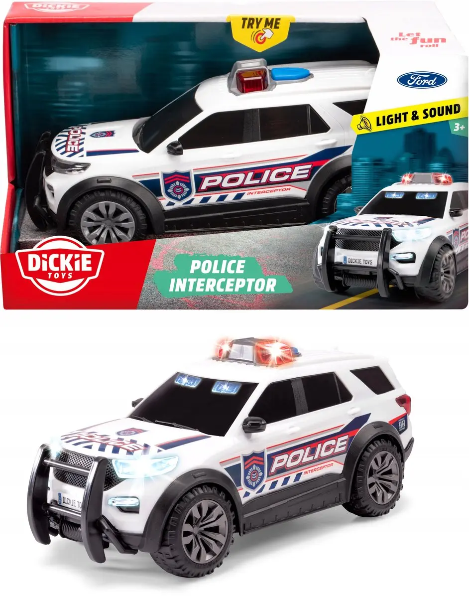 Dickie Ford Interceptor Politieauto Licht & Geluid