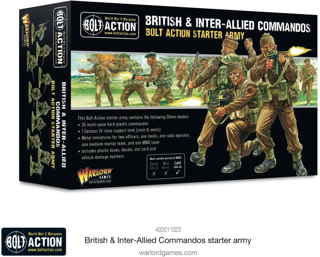 Warlord Games British & Inter-Allied Commandos Starter Army