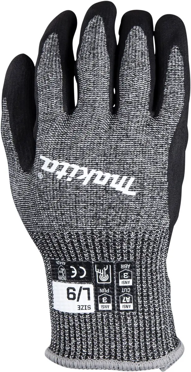 Makita Arb.-Handschoenen snijbestendig (L)