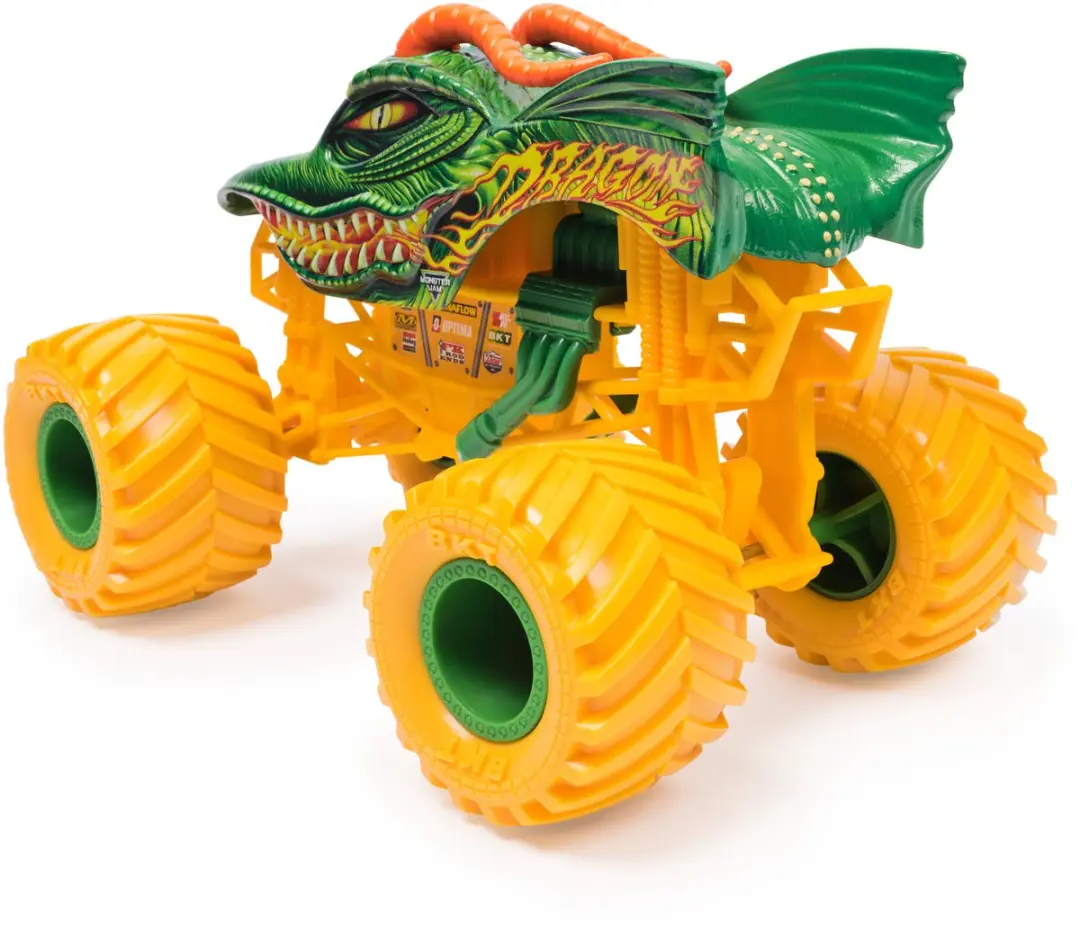 Spin Master Monster Jam Dragon 1:24 Metalen Voertuig - Groen/Geel