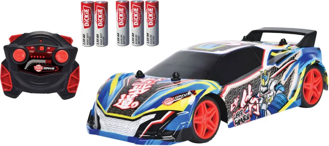 Dickie Toys RC Laser Samurai Racewagen 201105011 - Blauw/Zwart/Rood/Geel