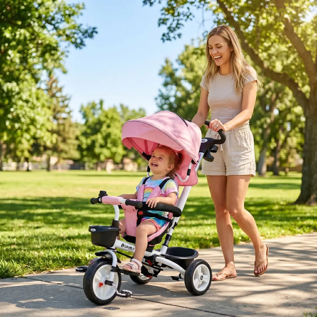 Homcom Kids Tricycle - Roze