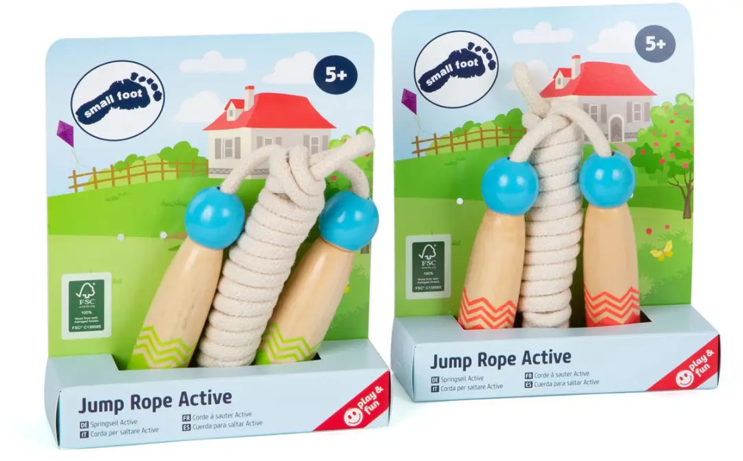 Small Foot Houten Springtouw 11872 - Set van 2