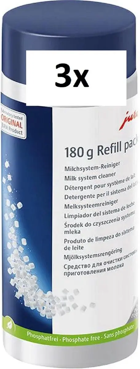 Jura Melksysteemreiniger 180g - 3 Stuks