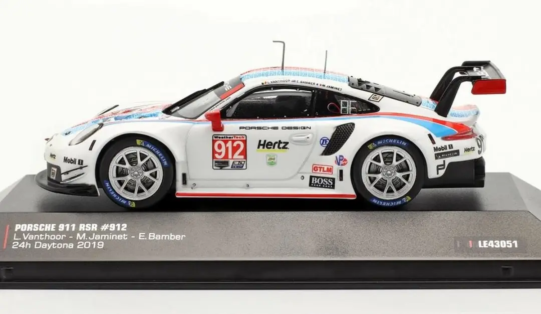 Porsche 911 GT3 RSR #912 24h Daytona 2019 IXO Models - 1:43 Multicolor