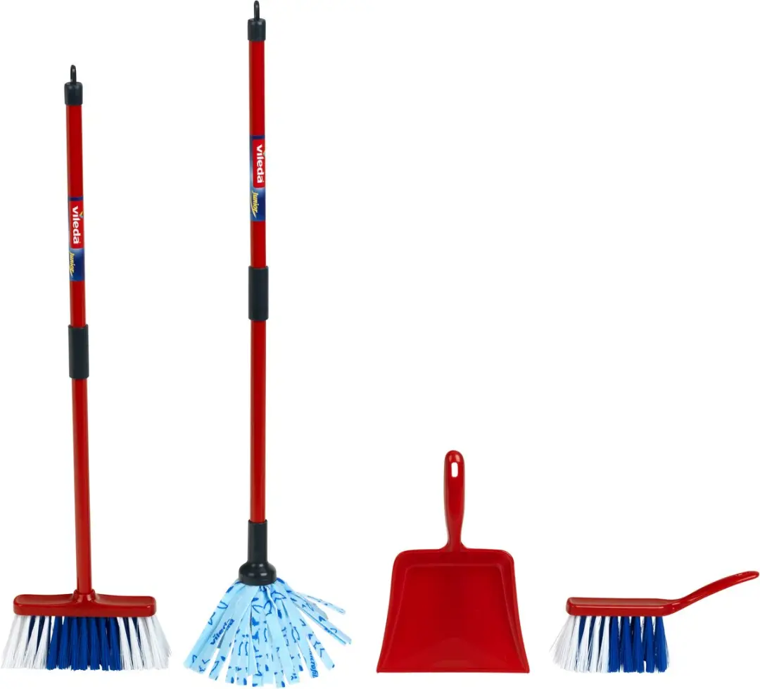 Klein Toys Vileda Vloerwisserset - Rood/Blauw/Wit/Zwart