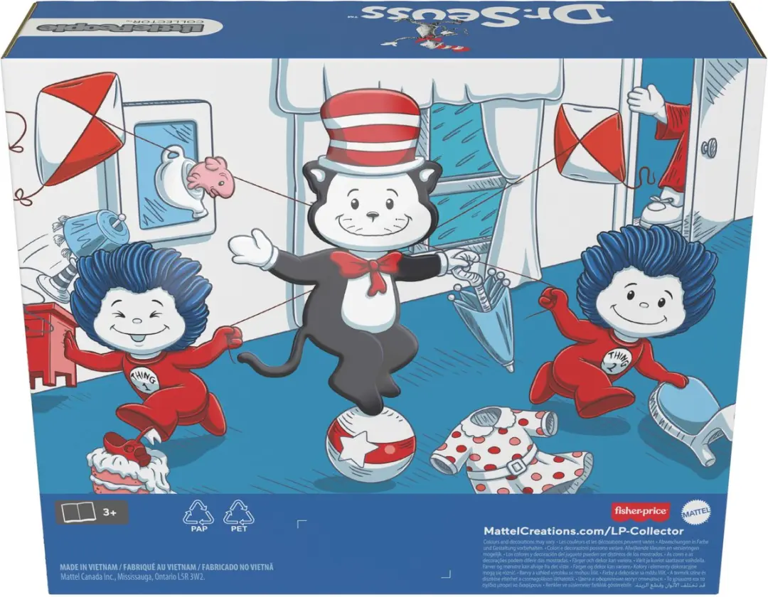 Mattel Little People Cat in the Hat Verzamelset - Meerkleurig