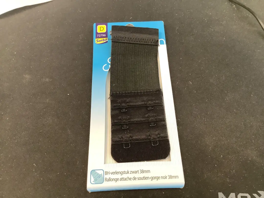 Sorbo BH Verlengstuk - 38mm - 10cm - Zwart