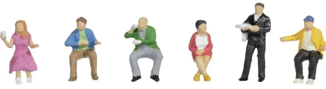 Noch In De Restauratiewagen Figuren - Schaal N