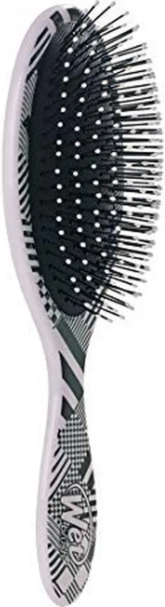 The Wet Brush Original Ontklitter - Diagonale Ruiten IntelliFlex - Zwart/Wit