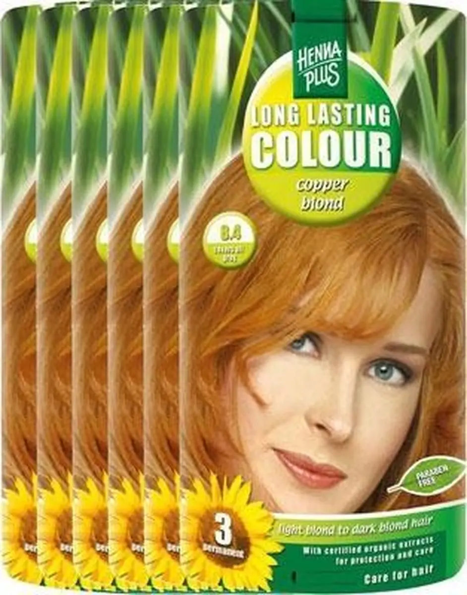 Hennaplus Long Lasting Colour 8.4 Copper Blond 100ml