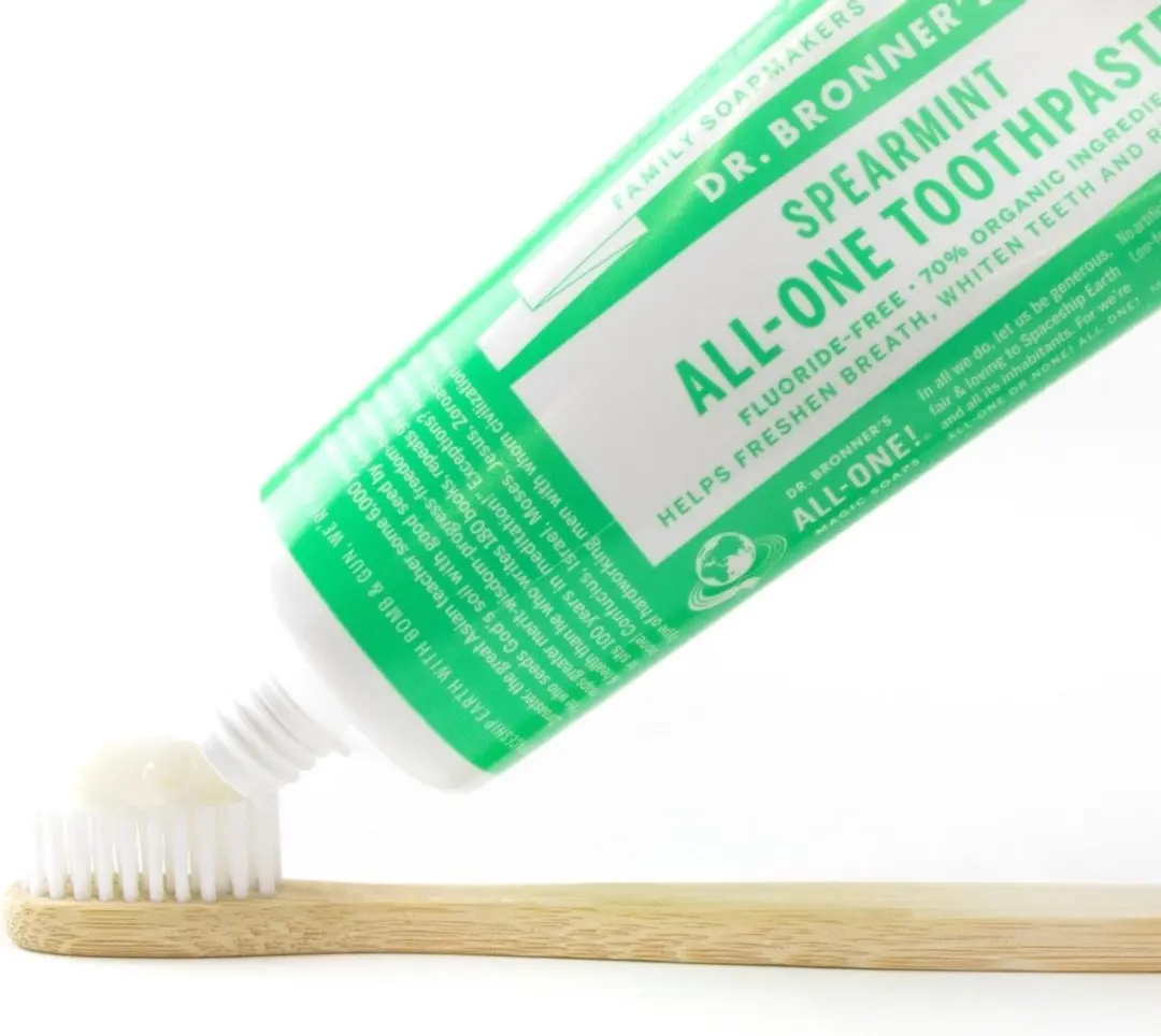 Dr. Bronner's ALL-ONE Spearmint Tandpasta 105ml - afbeelding 2 van 5