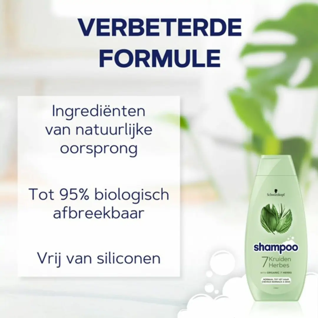 Schwarzkopf 7 Kruiden Shampoo 400ml - 2 Stuks