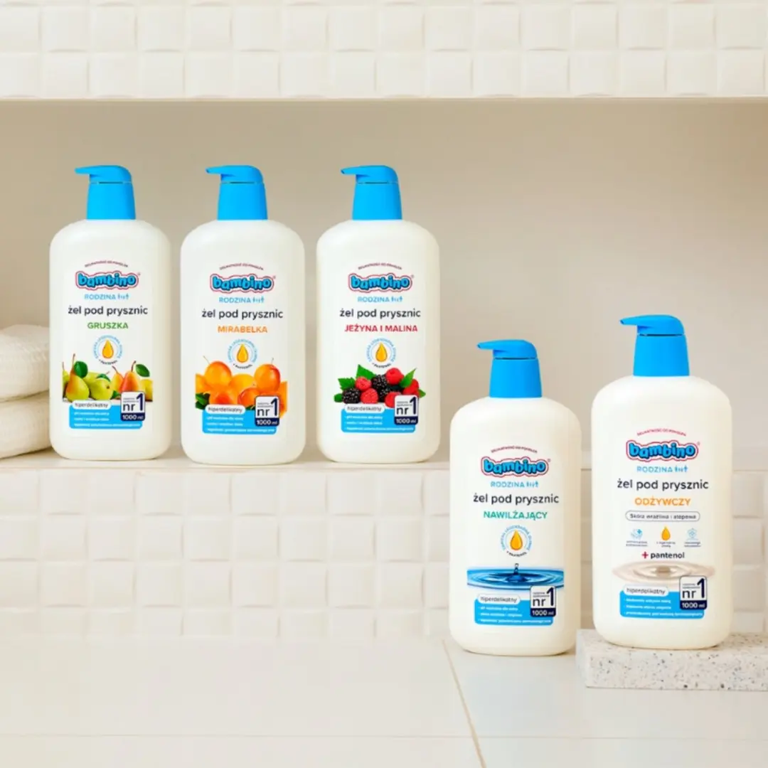 Bambino Rodzina Douchegel Jeżyn en Malin 1000ml - Vegan