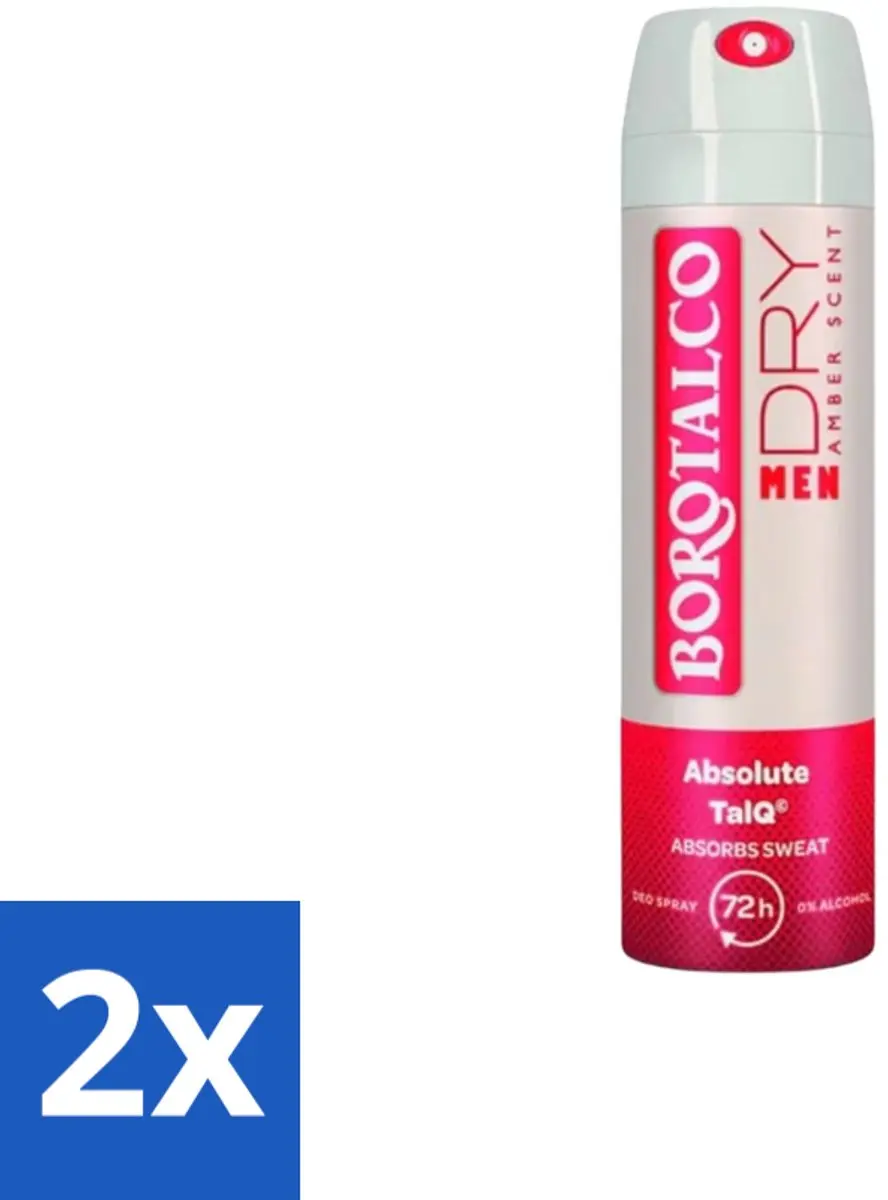 Borotalco Deodorant Spray Men Amber 300ml