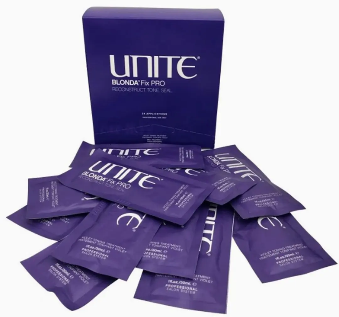UNITE Crème Cleanse & Condition Blonda Fix PRO Violet Toning Treatment 30x20ml