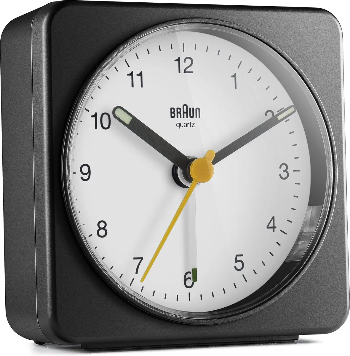 Braun BC03BW Wekker - Zwart/Wit
