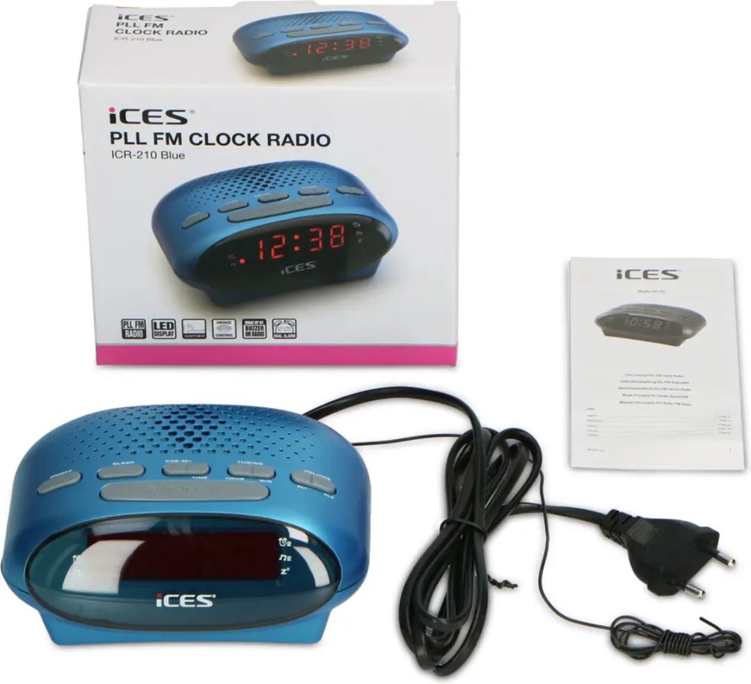 Alecto Wekkerradio Blauw - 5 Stuks
