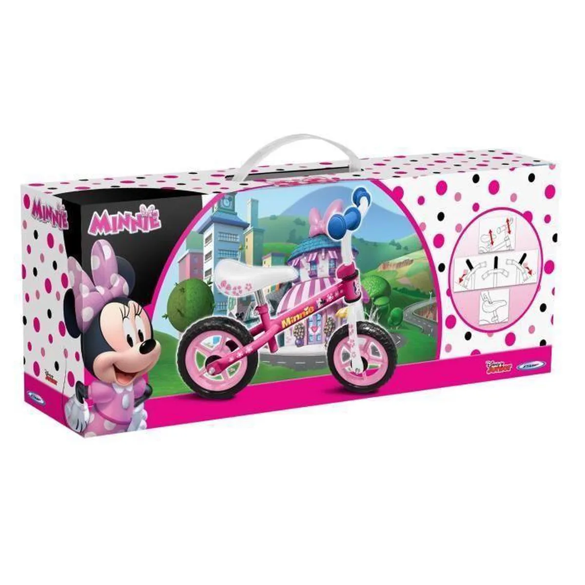 Disney Minnie Mouse Loopfiets 10 Inch - Roze/Wit