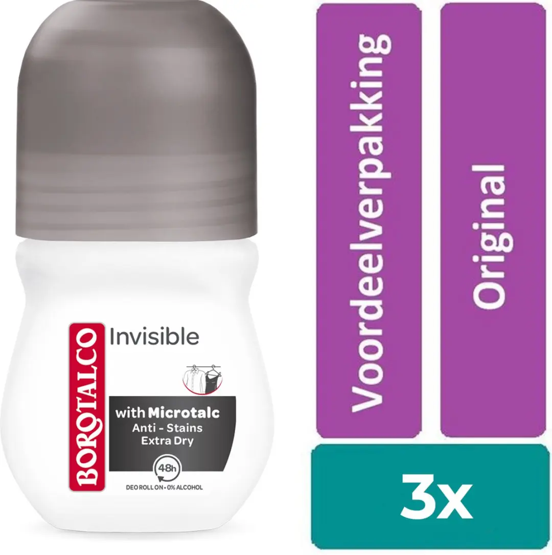 Borotalco Invisible Roll-on 3x150ml