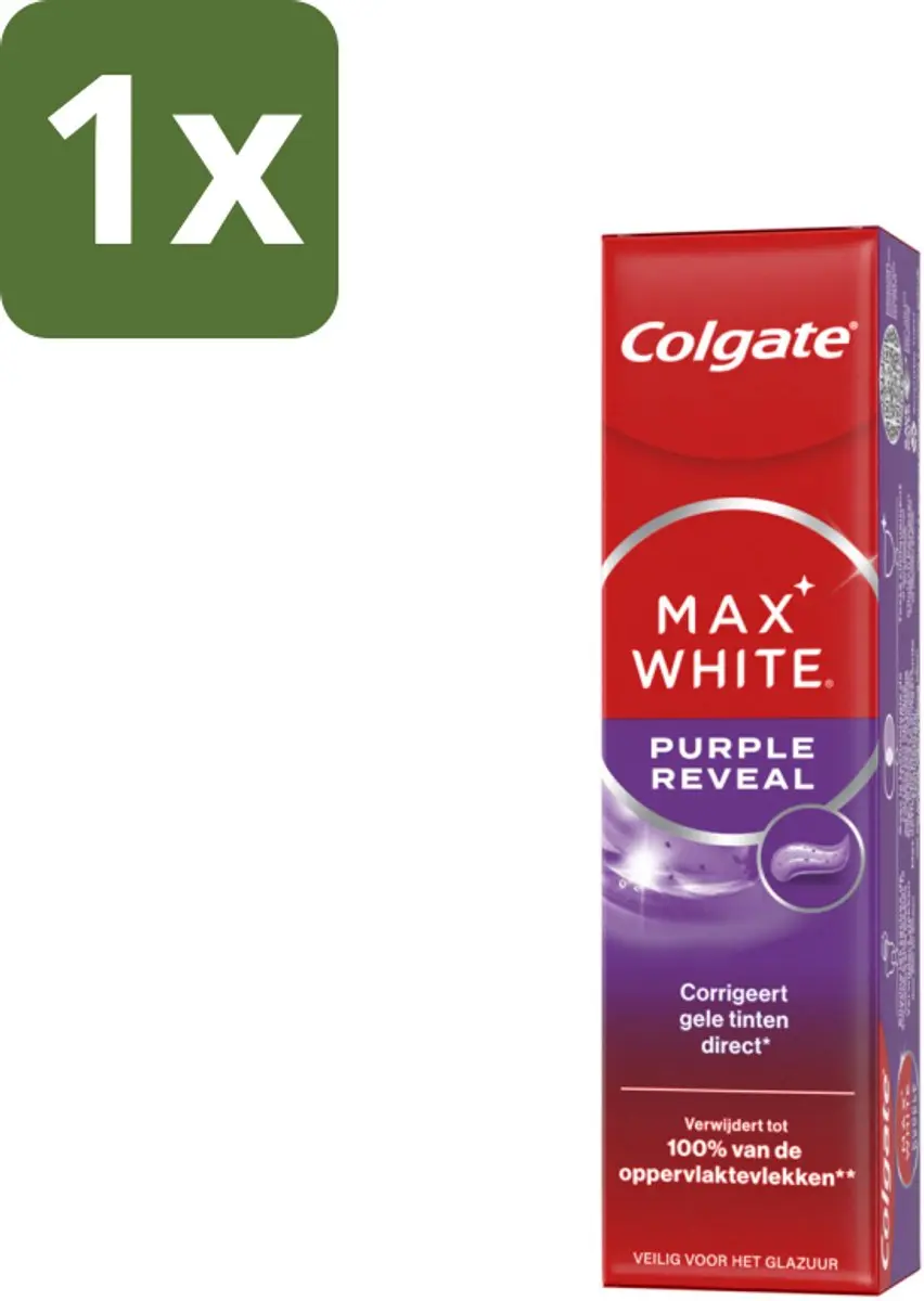 Colgate Max White Purple Reveal Tandpasta 75ml