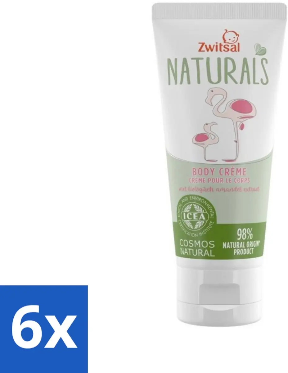 Zwitsal Naturals Babycrème Amandel 100ml - 6 Stuks