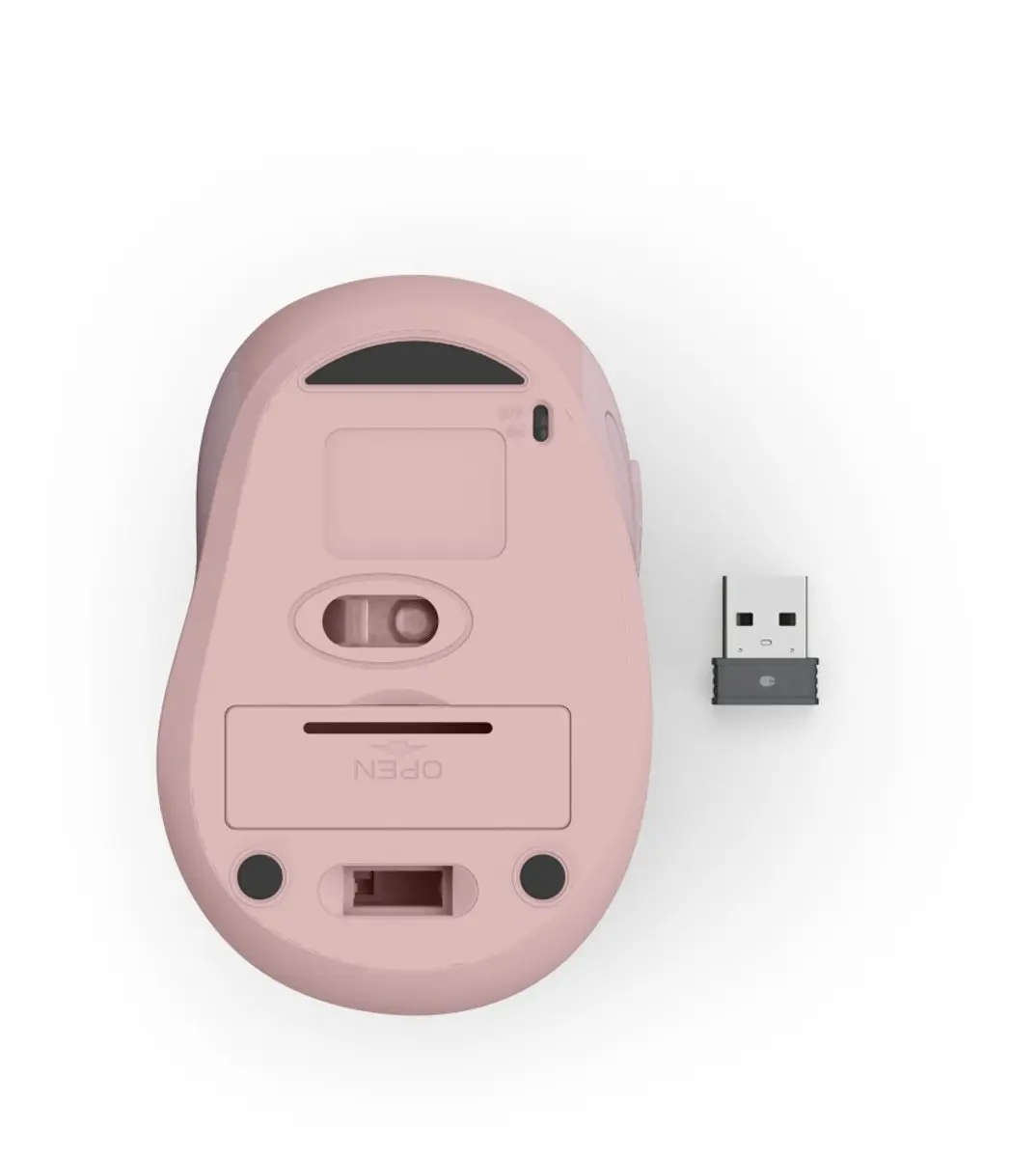 Hama WM-400 Optische Draadloze Muis - 6 Knoppen - 2.4 GHz - Roze - afbeelding 4 van 6