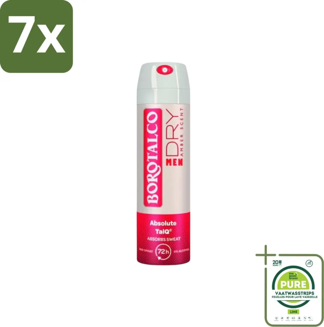 Borotalco Deodorant Spray Men Amber 150ml