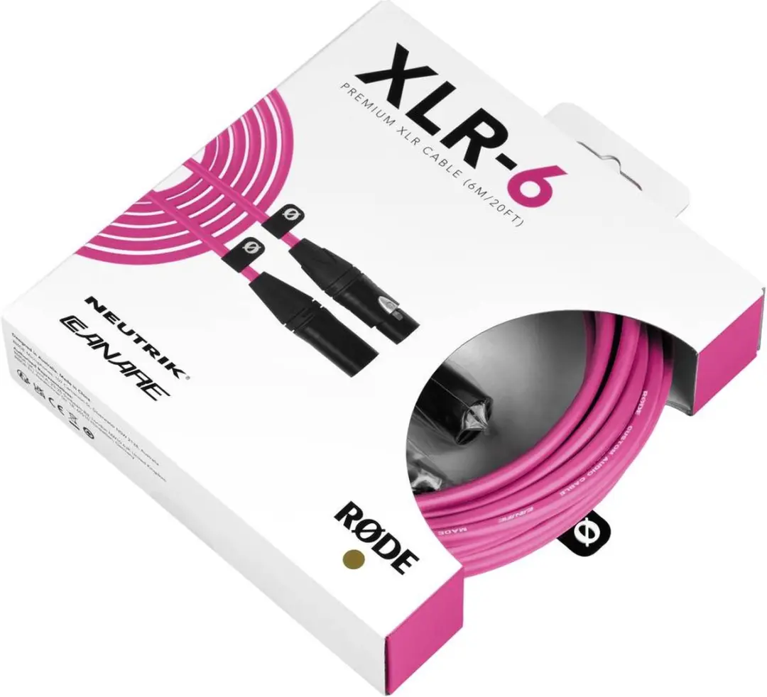 RODE XLR6M-P XLR Kabel - Roze