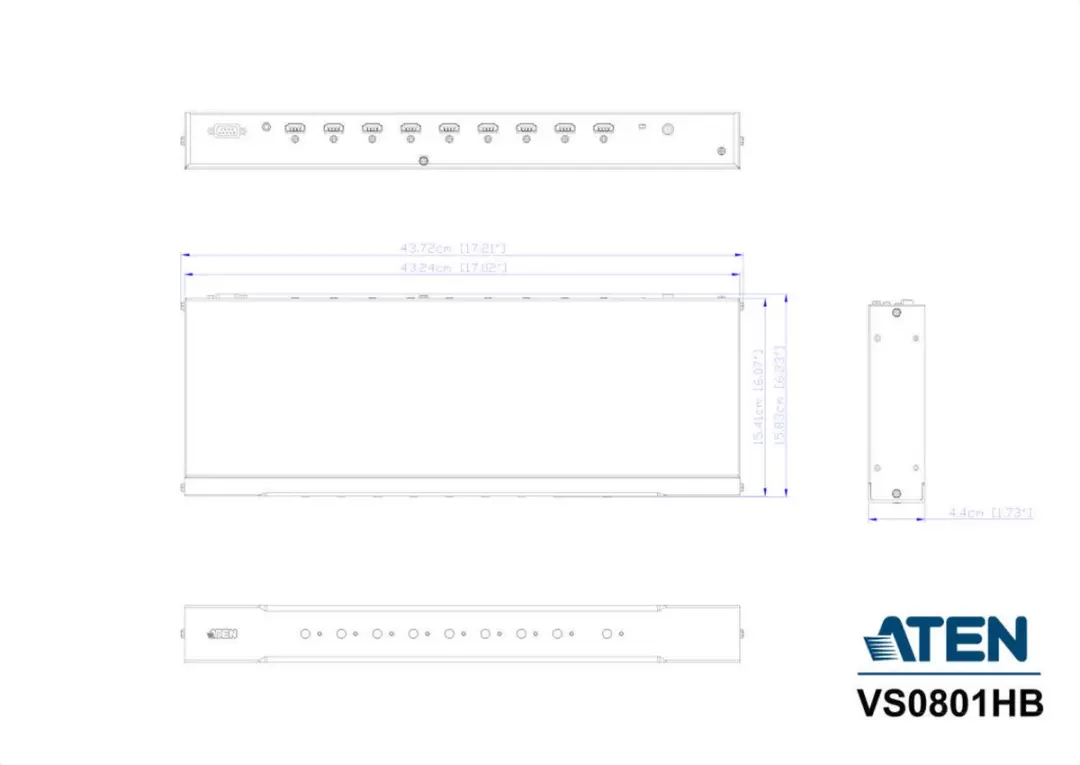 Aten VS0801HB-AT-G HDMI Schakelaar 8 Poorten - 4K