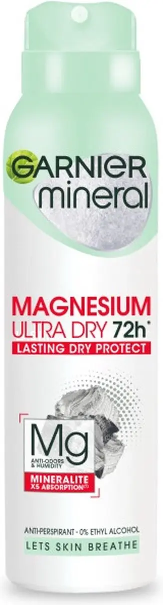 Garnier Mineral Magnesium Ultra Dry Antitranspiratiespray 150ml