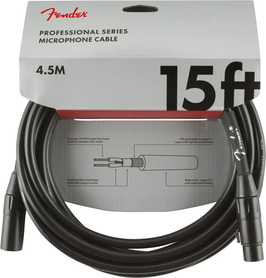 Fender Professional Microfoonkabel 4,5m
