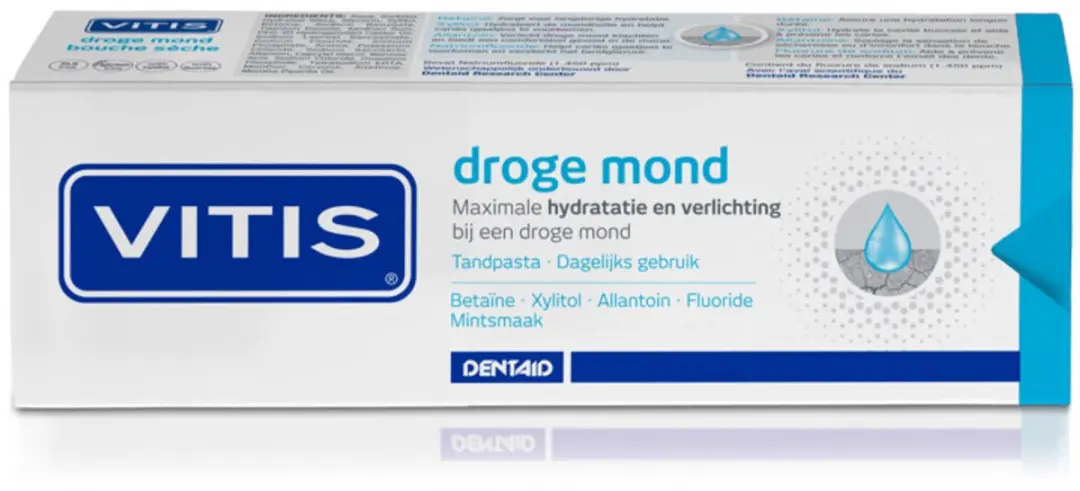 Vitis Droge Mond Tandpasta 75ml