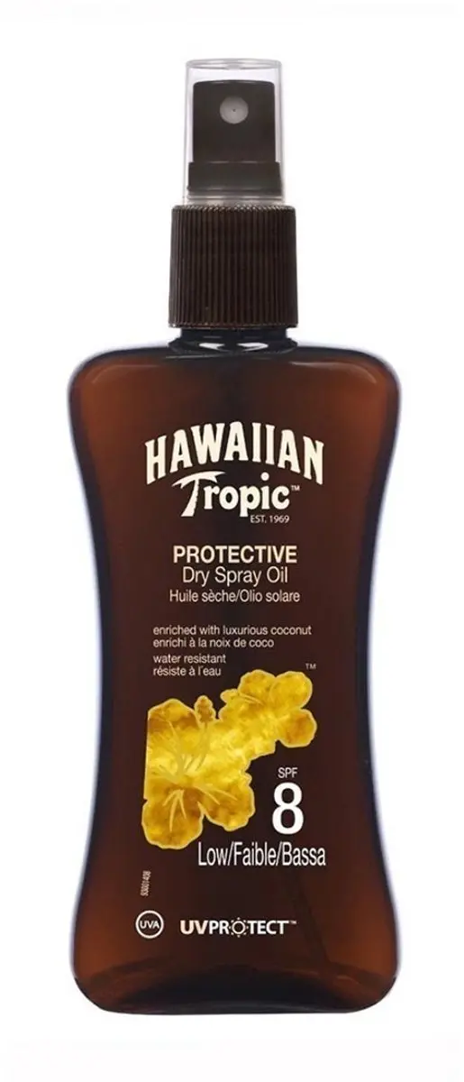 Hawaiian Tropic Coconut & Papaya Beschermende Olie SPF 8