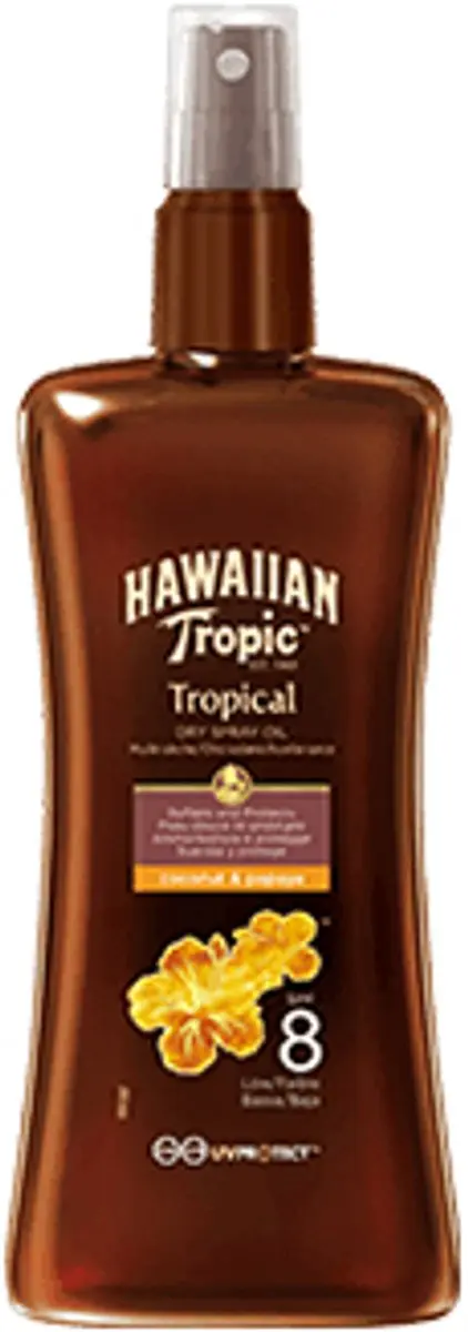Hawaiian Tropic Coconut & Papaya Beschermende Olie SPF 8 - 200ml