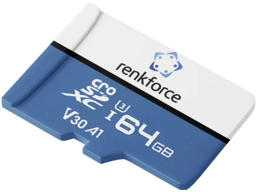 Renkforce RF-7488704 microSDXC 64GB A1 V30 - Incl. SD-adapter