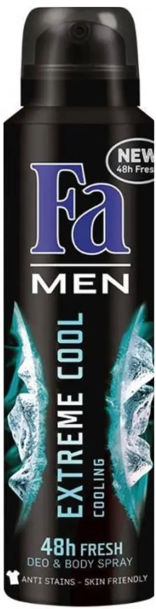 Fa Men Extreme Cool Deodorant Spray 600ml - 4 Stuks