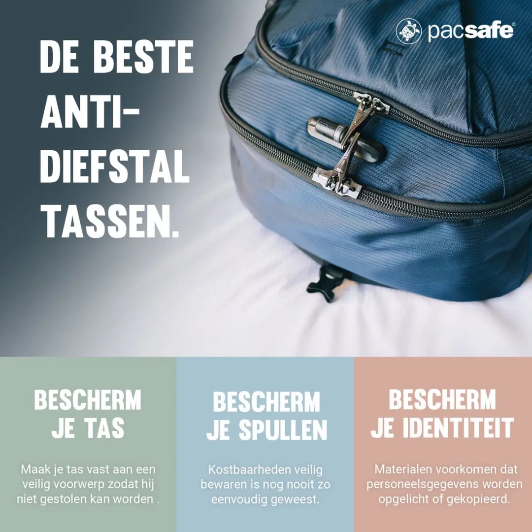 Pacsafe Metrosafe X Laptoptas 18L - 16 inch - RFID-blokkerend - Blauw