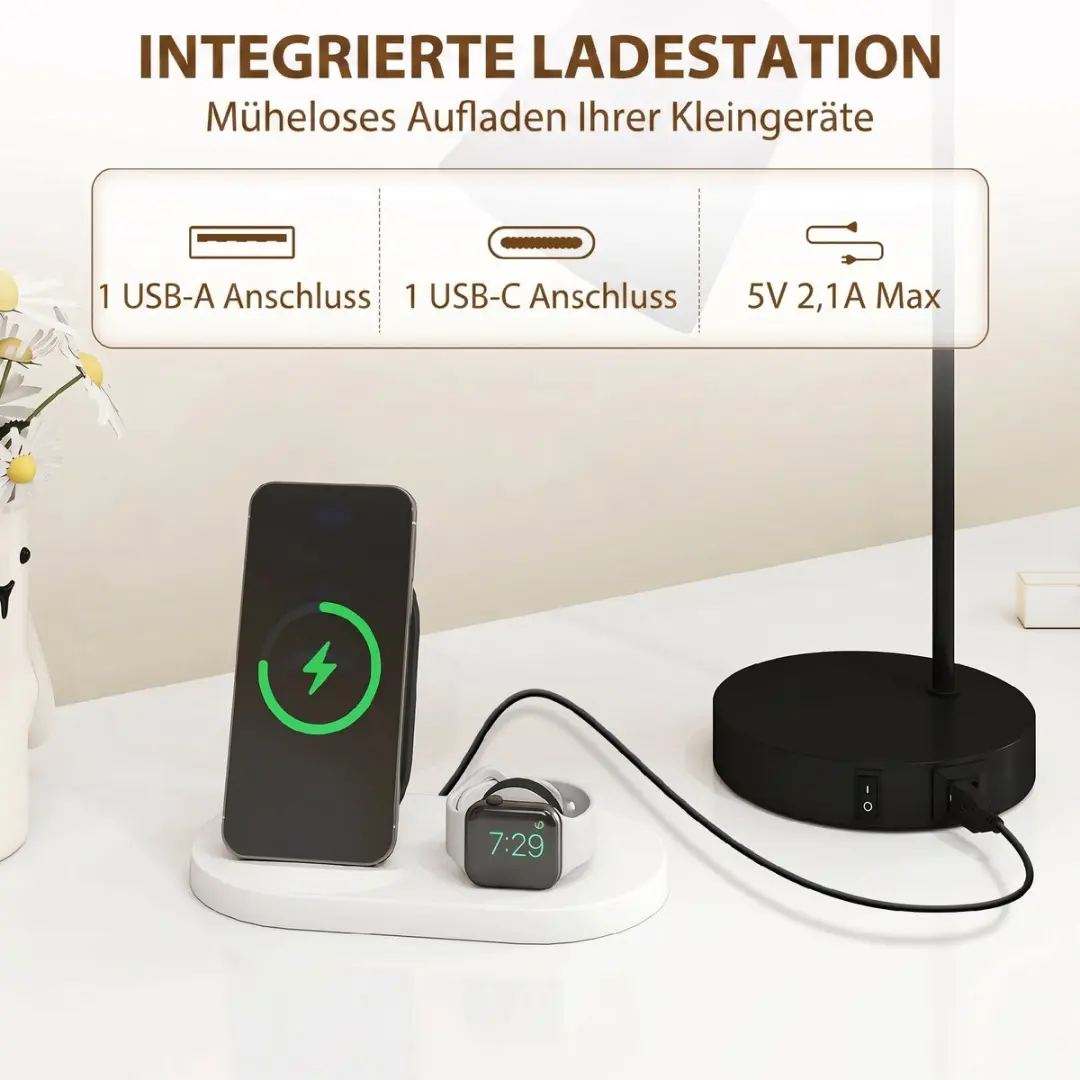 Homcom 2x Tafellamp - Zwart - 40W